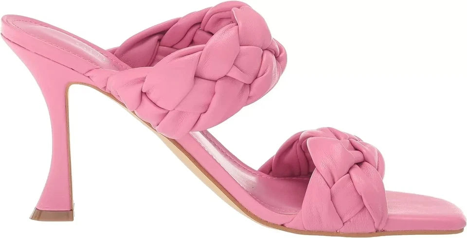 GUESS Women's Harlie Fashion Heeled Sandals  Medium Pink Size 5.5