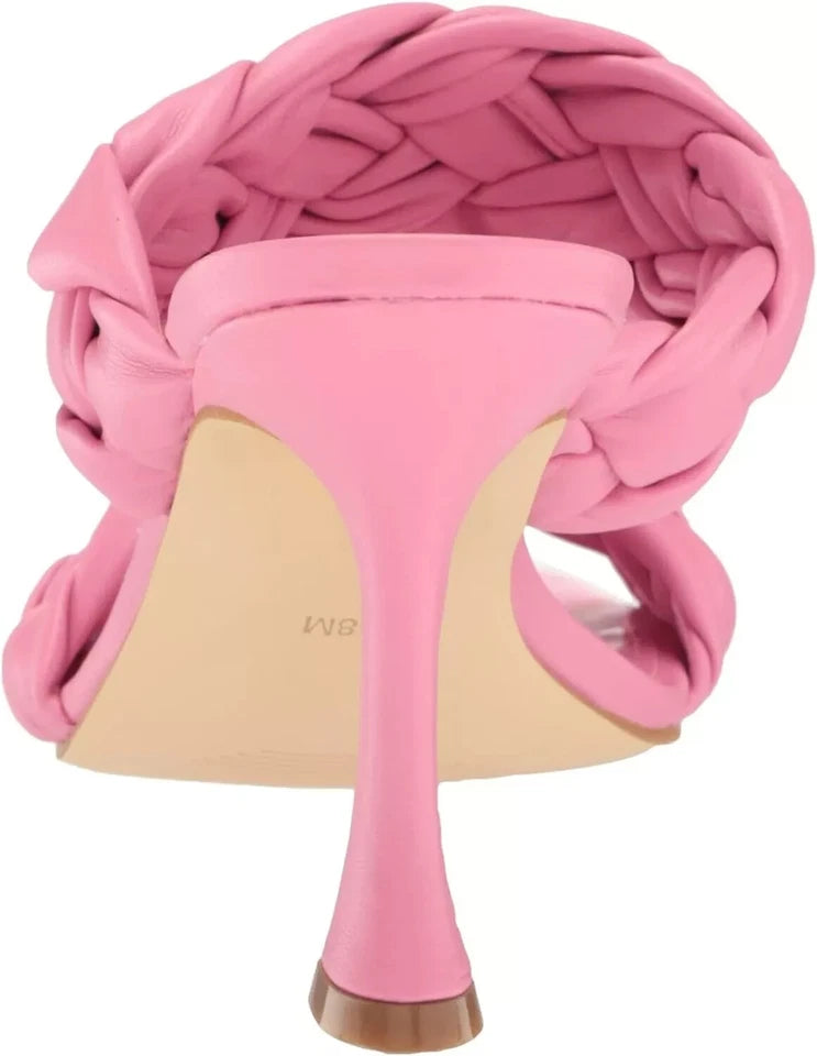 GUESS Women's Harlie Fashion Heeled Sandals  Medium Pink Size 5.5