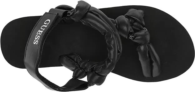 GUESS Women's Albina Wedge Sandals Black Size 6 - Floor Sample