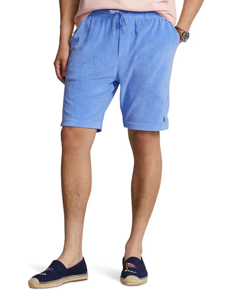 Polo Ralph Lauren Men's 7.5" Terry Drawstring Shorts  Harbor Island Blue Size L