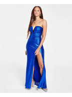 Emerald Sundae Juniors Sequin V-Wire Mermaid Dress  Royal Size 2XL