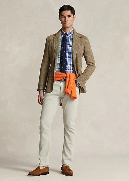 Polo Ralph Lauren Men's Classic-Fit Oxford Shirt  Blue/Red Multi Size S