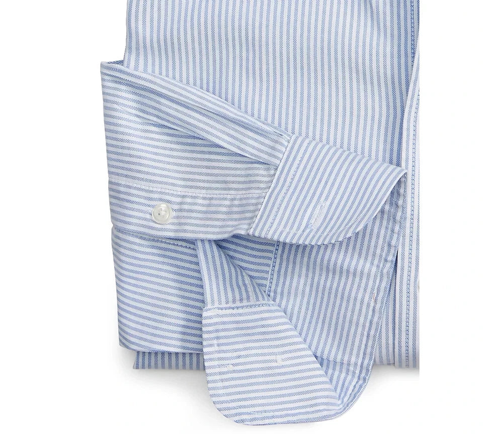 Club Room Men's Fine Stripe Dress Shirt  Light Blue 18 34/35