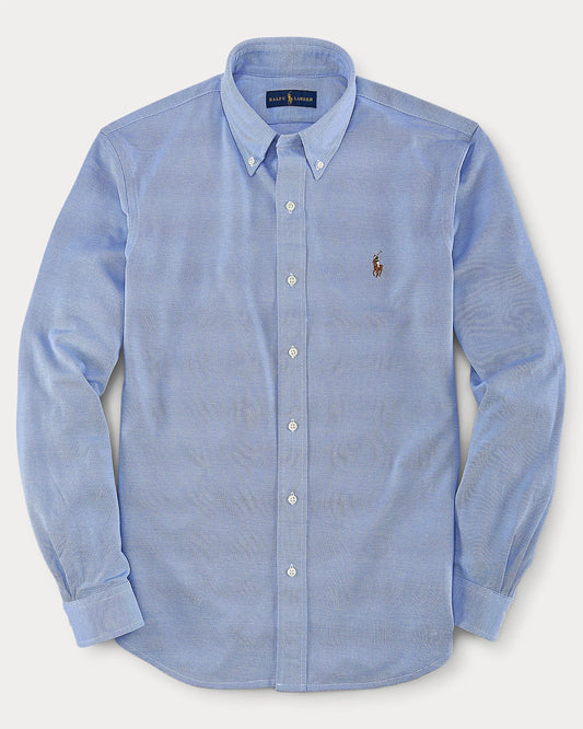 Polo Ralph Lauren Men's Classic-Fit Button Down Collar Solid Dress Shirt  Color Blue Size 16 34/35