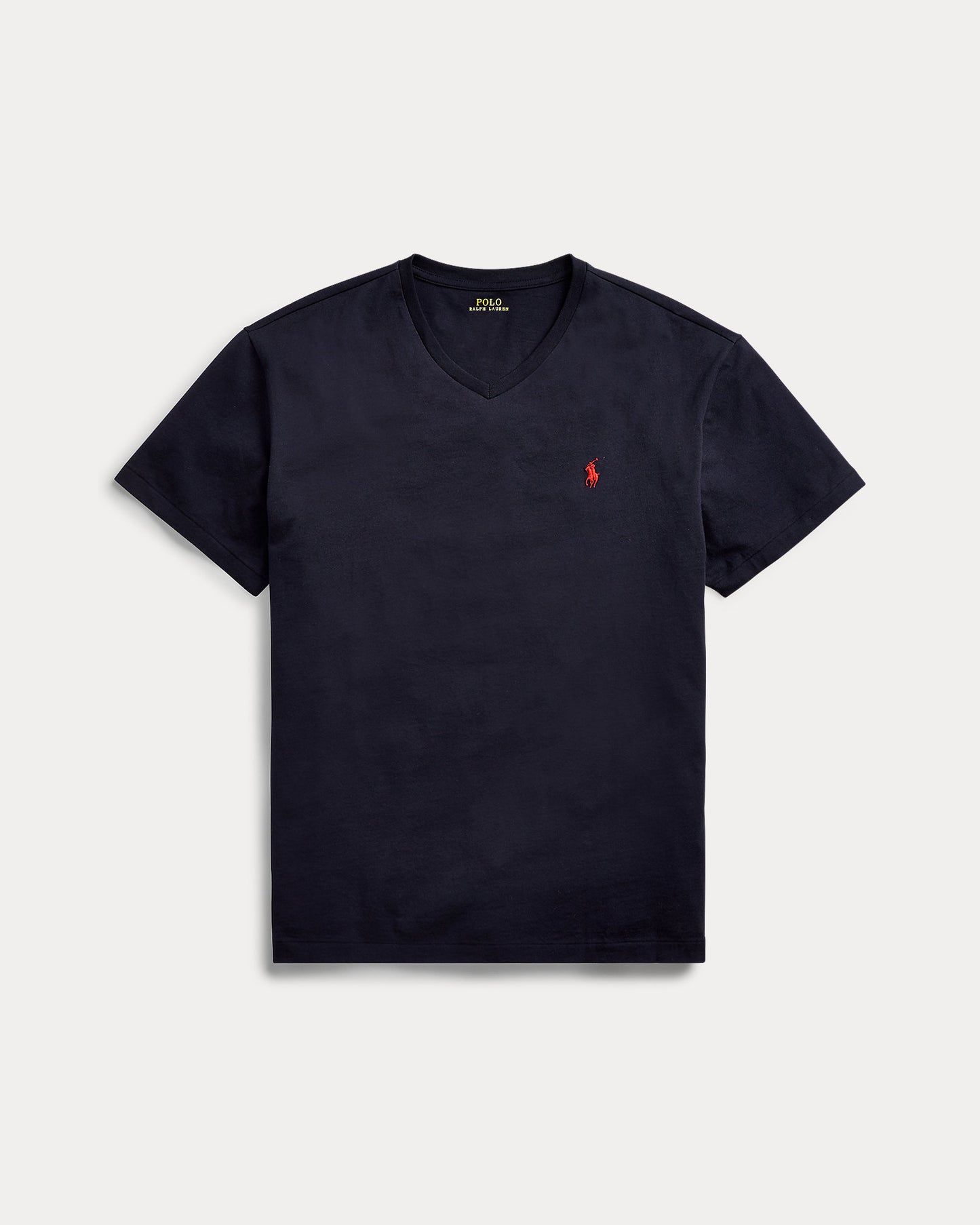 Polo Ralph Lauren Men's Classic-Fit Cotton V-Neck T-Shirt  Color Ink Blue Size L
