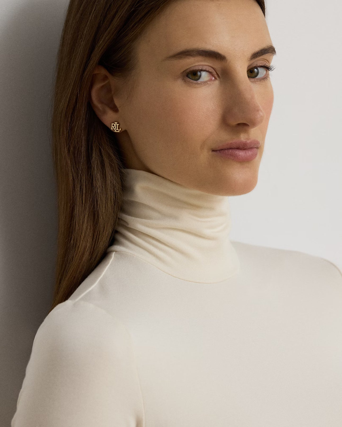 LAUREN RALPH LAUREN Women's Willa Stretch Jersey Turtleneck  White Size XS