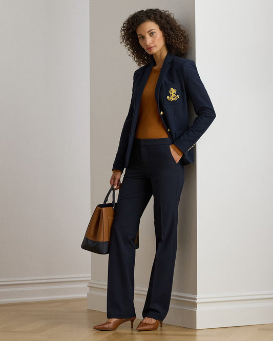 LAUREN RALPH LAUREN Women's Quartilla Straight-Leg Pants  Navy Size 4