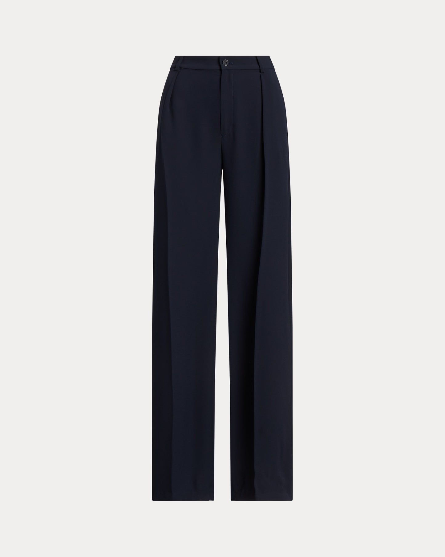 LAUREN RALPH LAUREN Women's Double-Faced Georgette Wide-Leg Pants  Lauren Navy Size 16