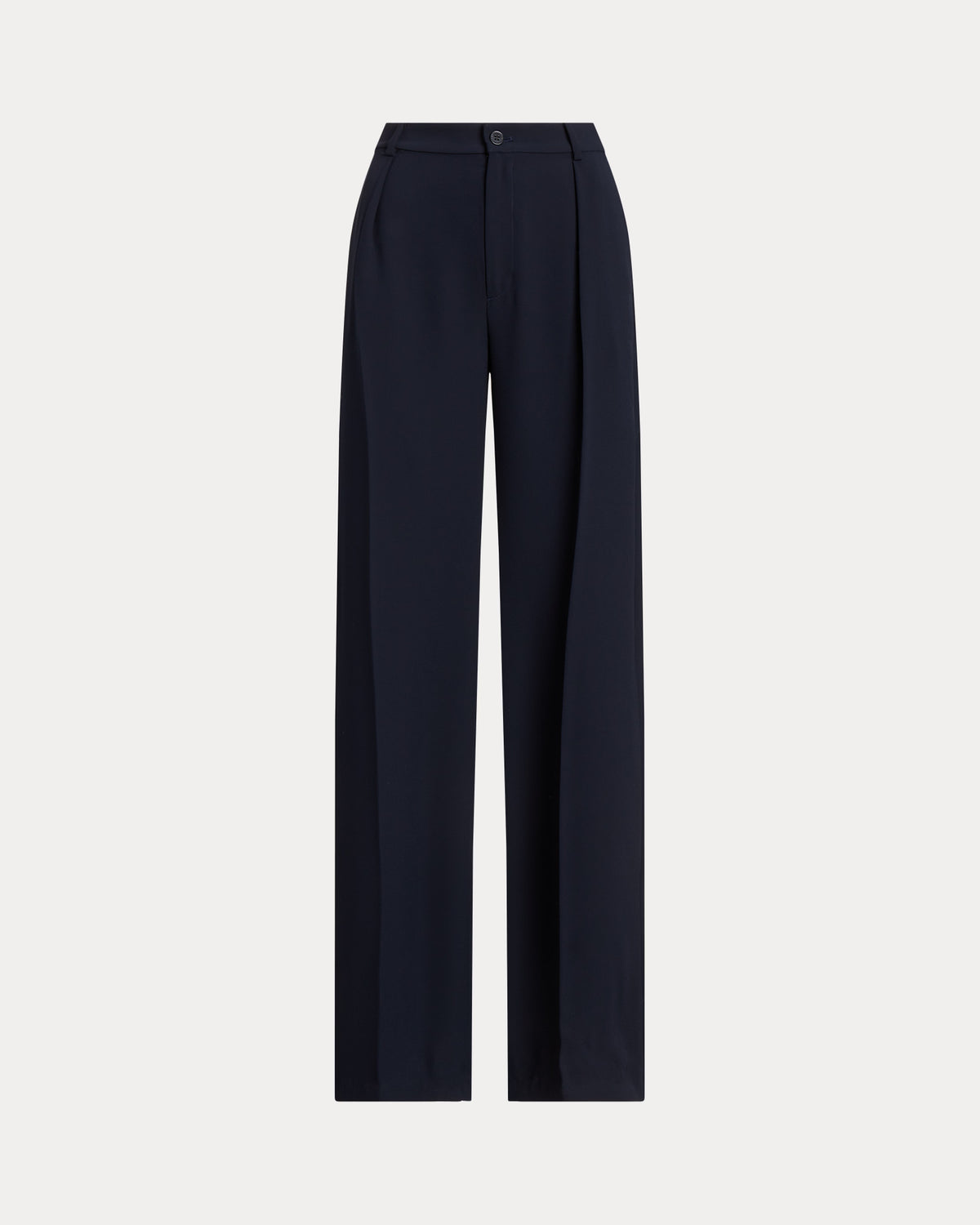 LAUREN RALPH LAUREN Women's Double-Faced Georgette Wide-Leg Pants  Lauren Navy Size 16