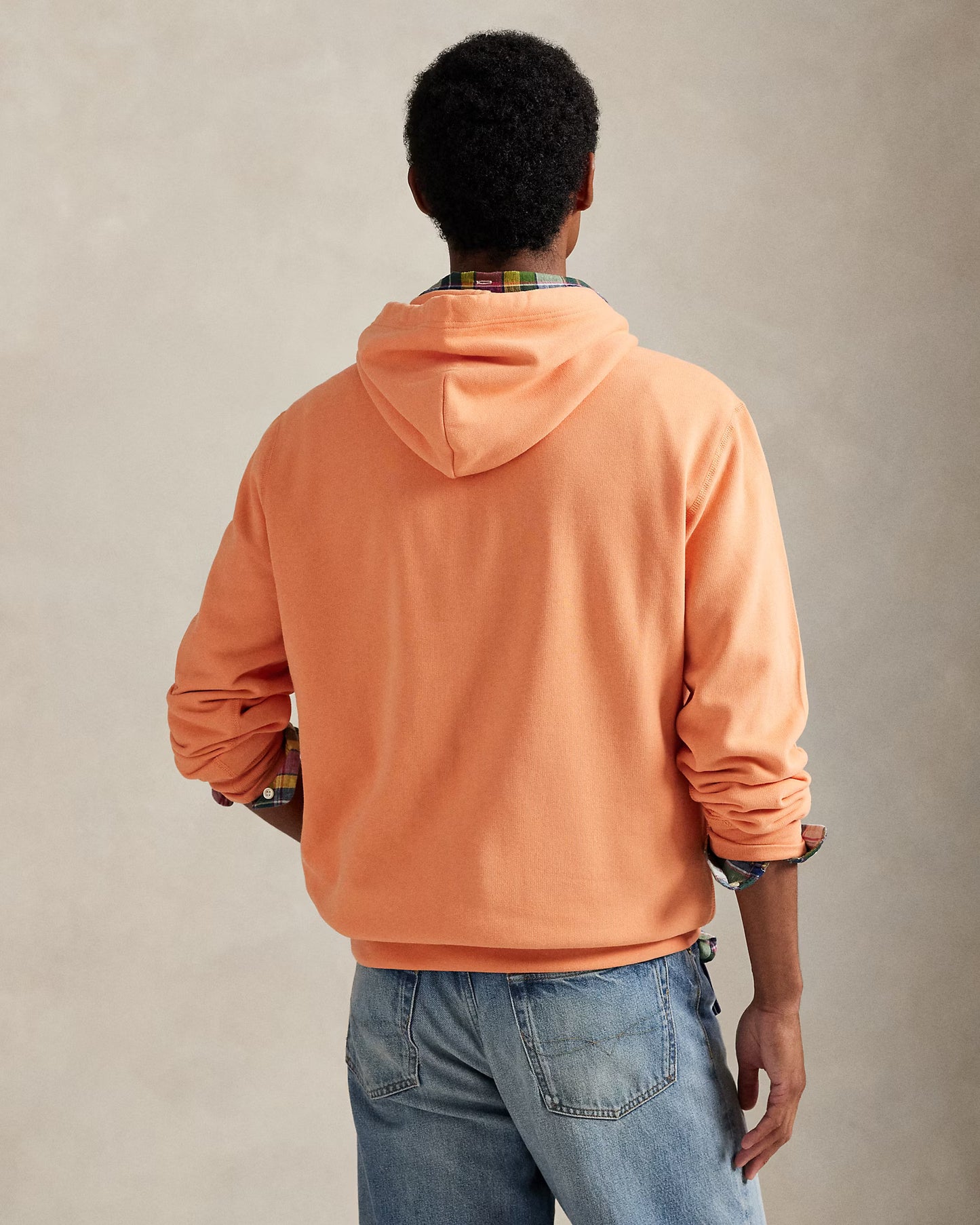 Polo Ralph Lauren Men's RL Fleece Hoodie  Pompano Orange Size M