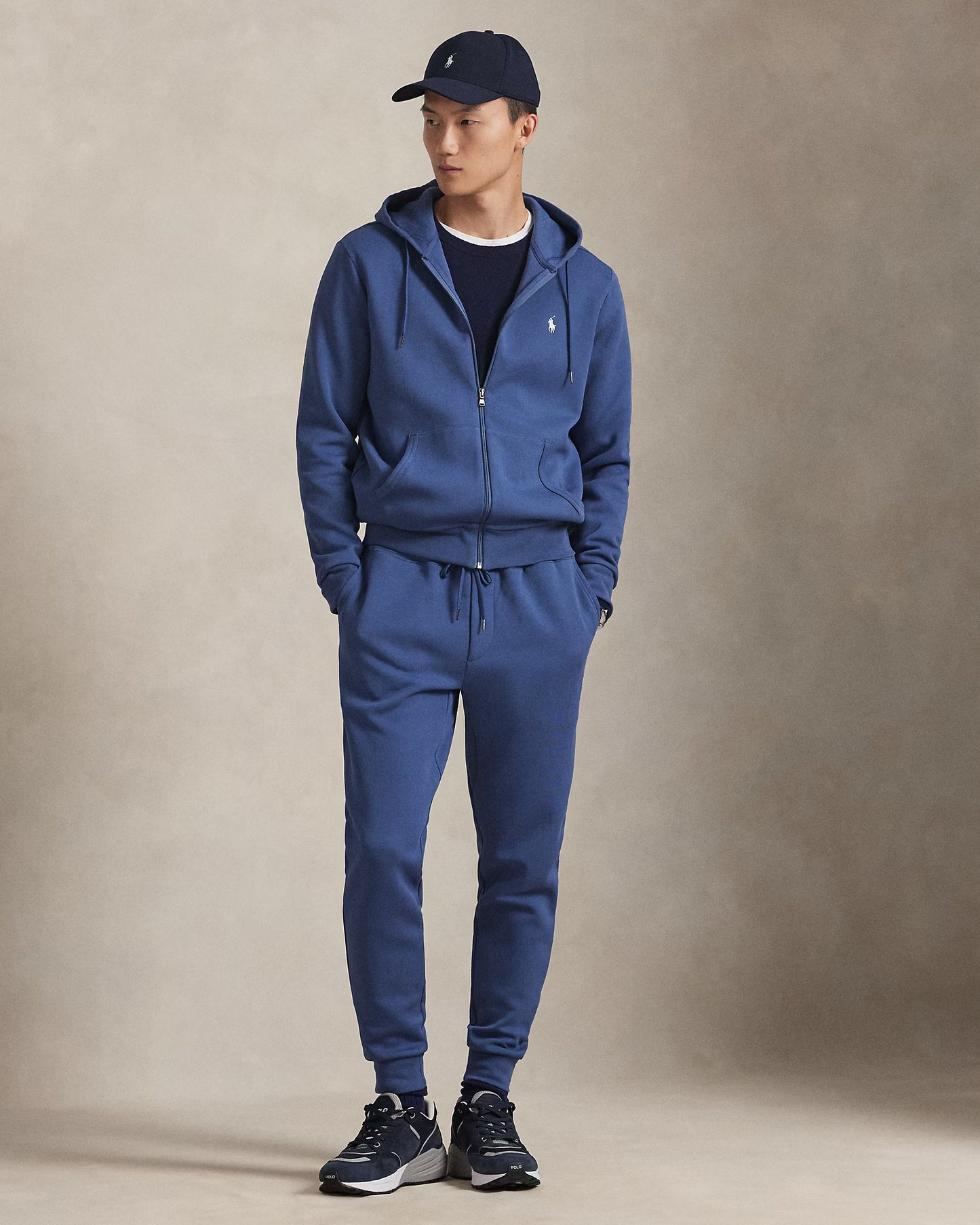 Polo Ralph Lauren Men's Double-Knit Full-Zip Hoodie  Night Navy Size 2XL