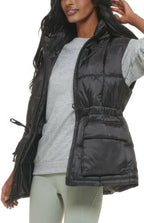 Levi's Women's Quilted Megan Hooded Puffer Vest  Black Size S