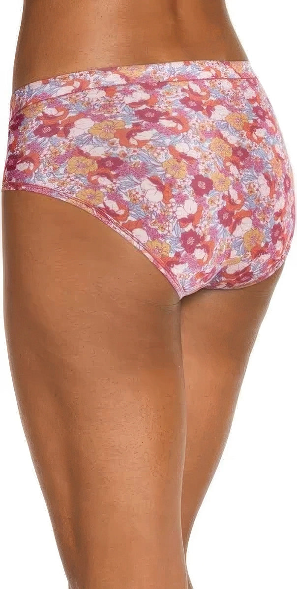 Jockey Elance Stretch Hipster Underwear  Flower Patch Multi Size 6