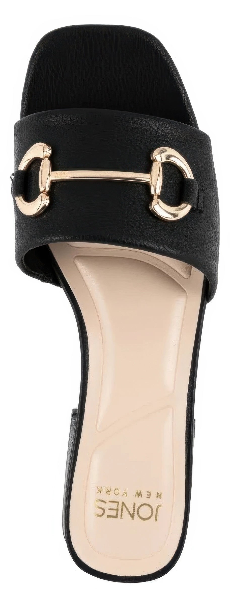 Jones New York Women's Uniqua Open Toe Slide Dress Sandals  Black Crinkle Size 9