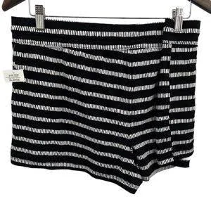 Alfani Women's Lounge Shorts Set  Color Textured Stripe Size 2XL