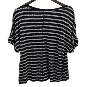 Alfani Women's Lounge Shorts Set  Color Textured Stripe Size 2XL