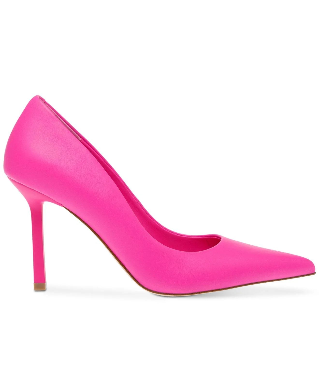 Steve Madden Women's Classie Pointed Toe Stiletto Pumps  Color Pink Leather Size 5M