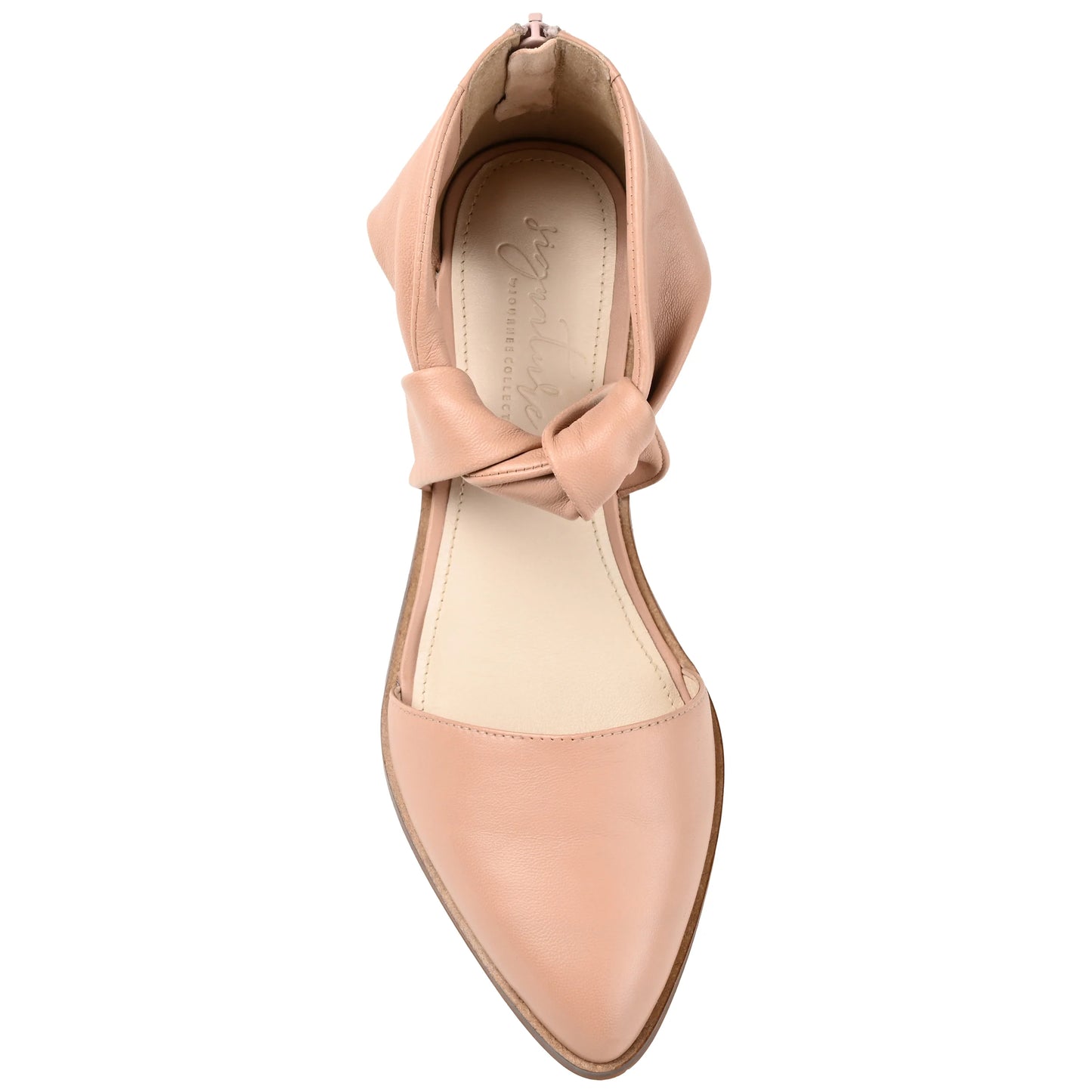 Journee Signature Women's Tayler Tru Comfort Foam Leather Heels  Color Blush Size 9M