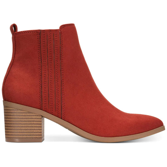 Sun + Stone Women's Asterr SLIP ON DRESSY Booties  Color Aubrun Size 7M