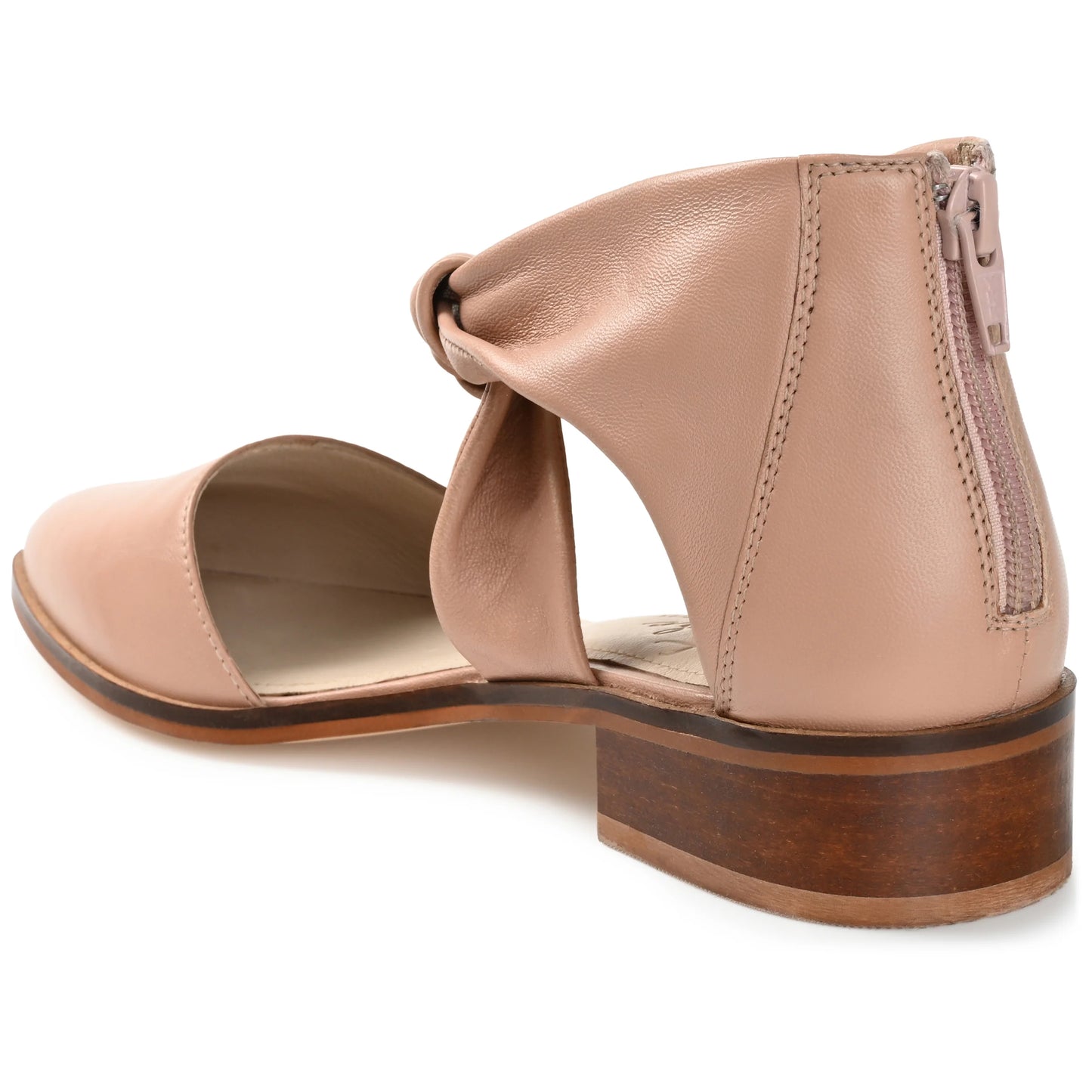 Journee Signature Women's Tayler Tru Comfort Foam Leather Heels  Color Blush Size 9M