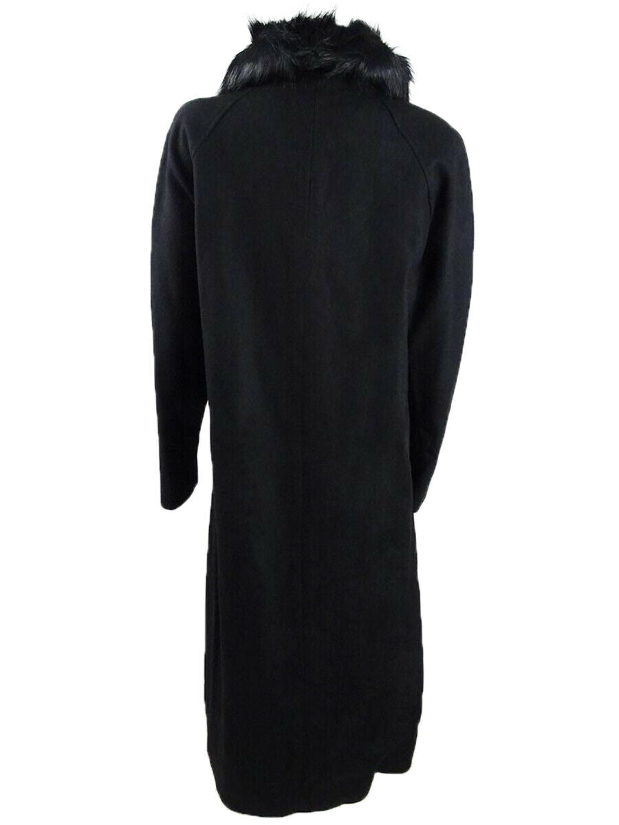 Jones New York Women’s Faux-Fur SHAWL COLLAR Maxi Coat  JW9MS046