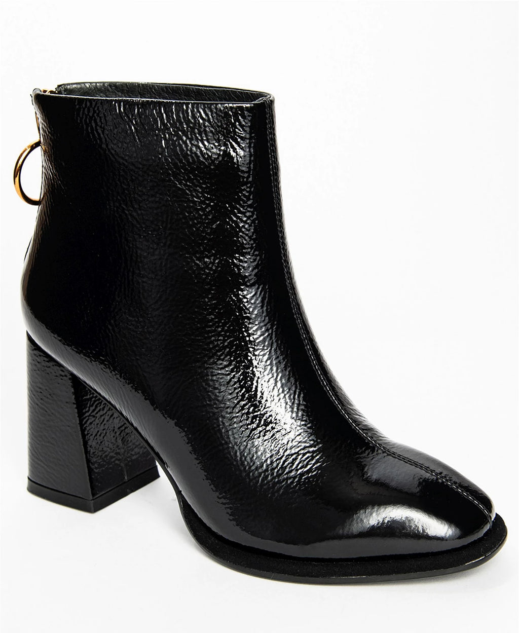 Vivienne Hu Vhny Womens Ella Patent Ankle Boots  Color Black  Size 9M