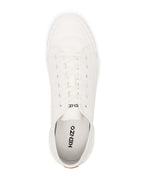 Kenzo Men's Tiger Crest Low-Top Sneakers  Color White Size 9M/EU42
