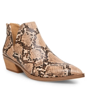 MADDEN GIRL Zander Ankle Booties  Color Tan Snake Size 9M