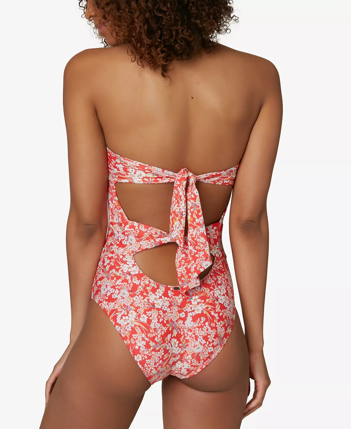 O'NEILL Juniors' Piper Ditsy One-Piece Swimsuit  Color Red Multi Size XL
