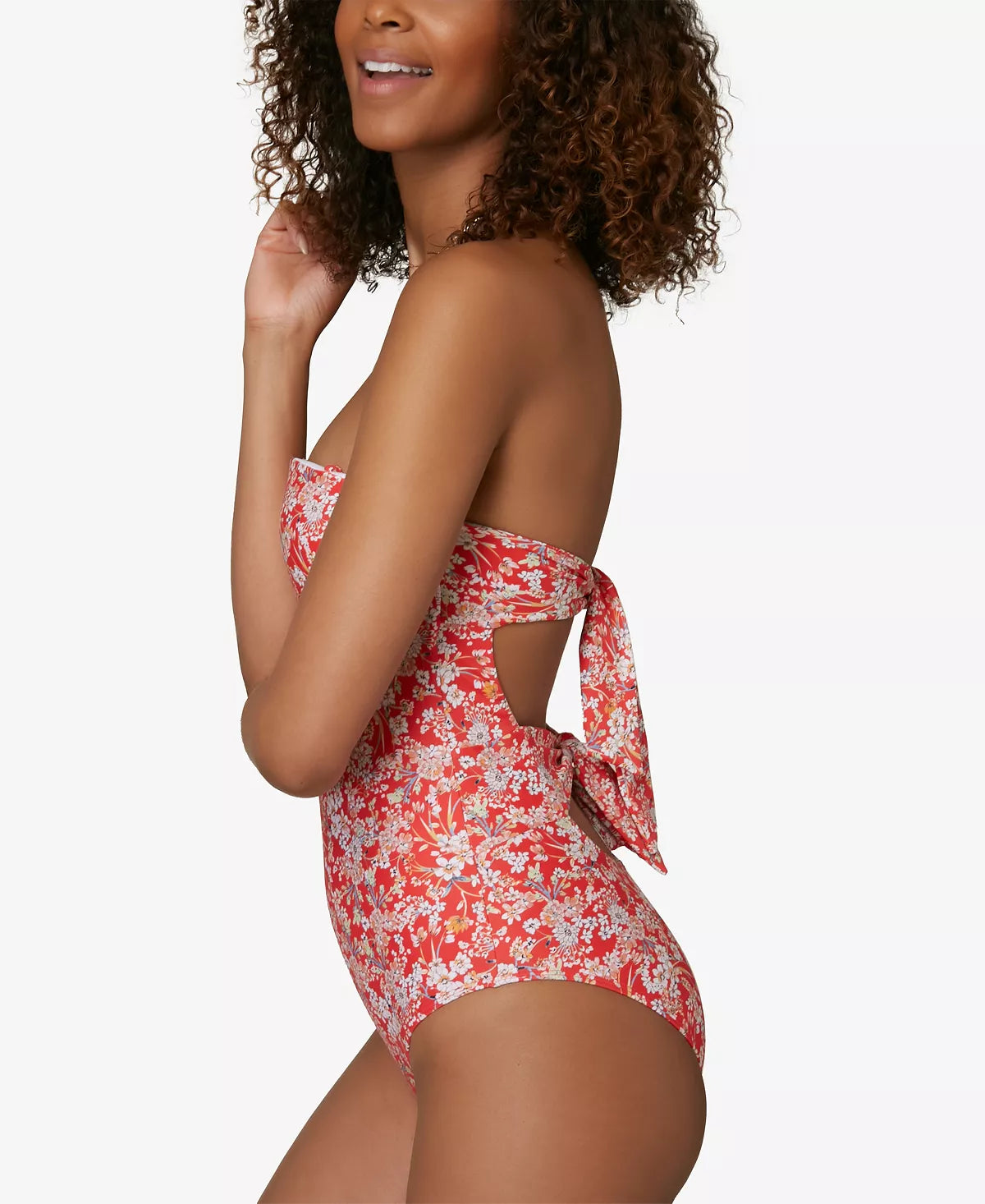 O'NEILL Juniors' Piper Ditsy One-Piece Swimsuit  Color Red Multi Size XL