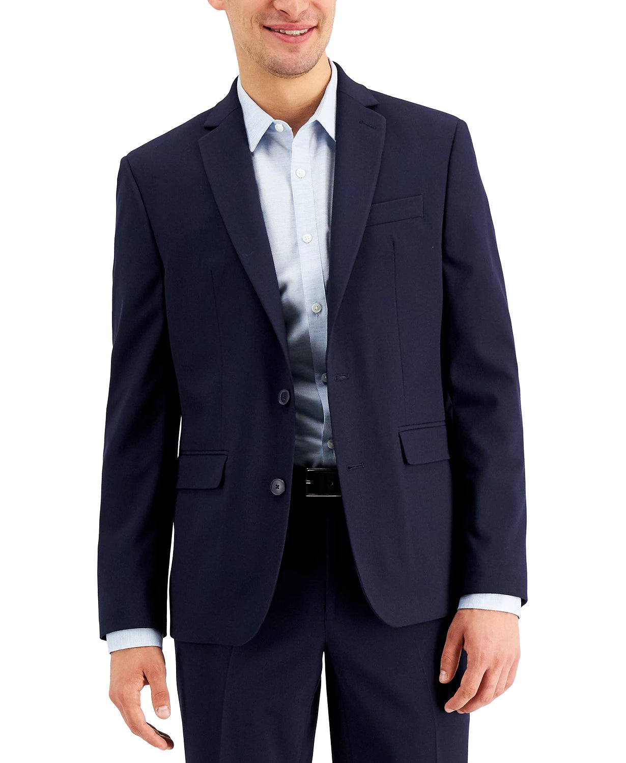INC International Concepts Men's Slim-Fit Solid Suit Jacket  Color Timeless Navy Combo Size XXL