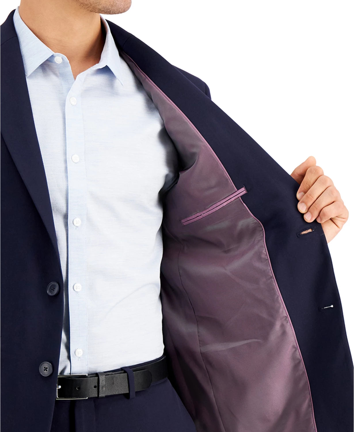 INC International Concepts Men's Slim-Fit Solid Suit Jacket  Color Timeless Navy Combo Size XXL