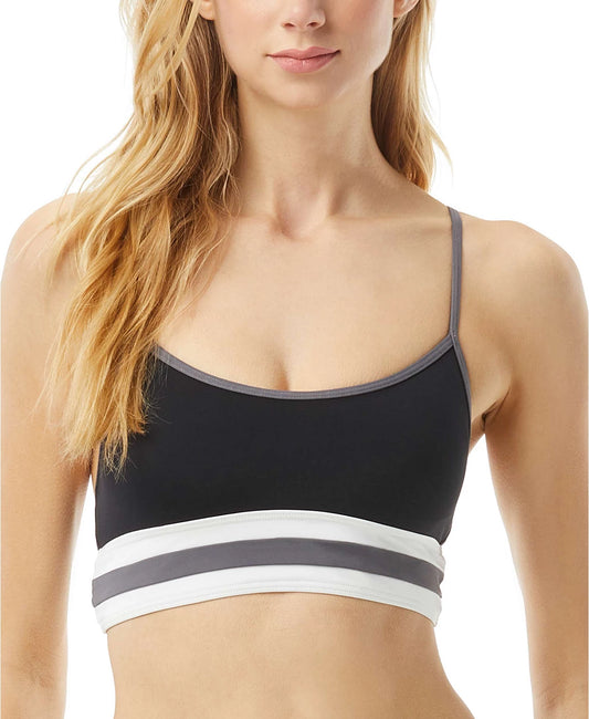 Michael Kors Racerback Bralette Bikini Top  Color Black Size S