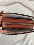 Michael Kors Carmen Camera Saffiano Leather Crossbody Bag  Style 32F0GNMC7L