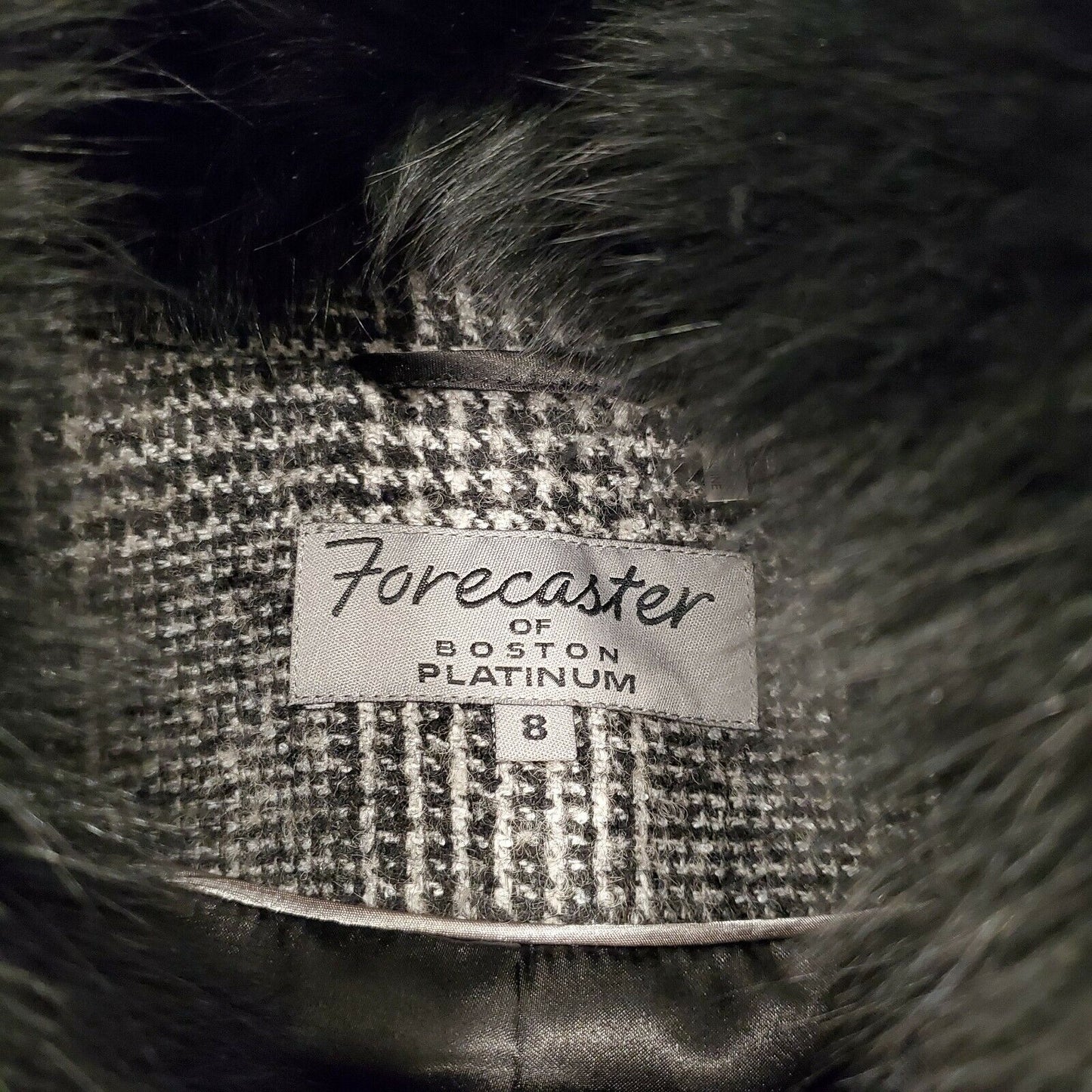 Forecaster Women’s Fox-Fur-Collar Reefer Coat  66169 Size 8