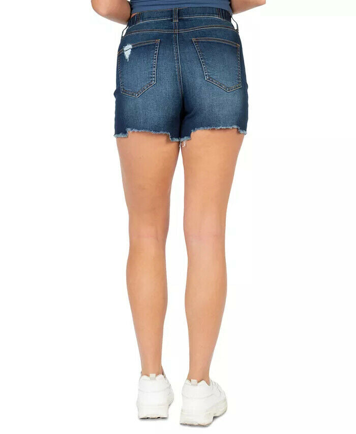 Rewash Juniors' Retro Wedge Denim Shorts  Size 15