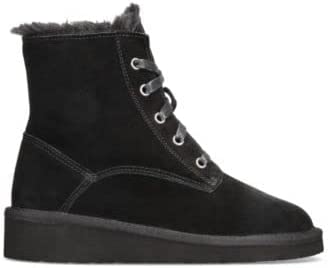STYLE & CO WOMENS ABBBAA COLD WEATHER LACE-UP BOOTS  Color Black SIZE 8M