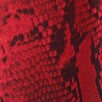 Calvin Klein Snake-Embossed A-Line Dress  Color Rouge Multi Size 4