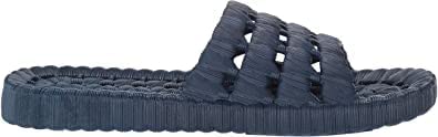 Tecs Womens PVC Lightweight Relax Water Sandals  Color Navy Size 6M
