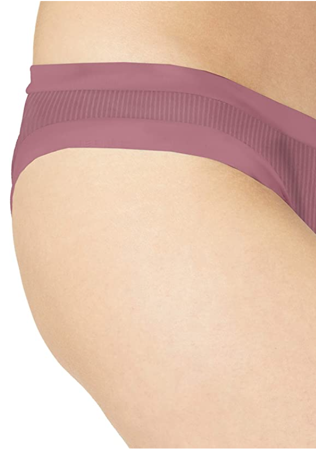 Body Glove Audrey Low Rise Bikini Bottoms  Ibiza Ribbed Rosewood Size S