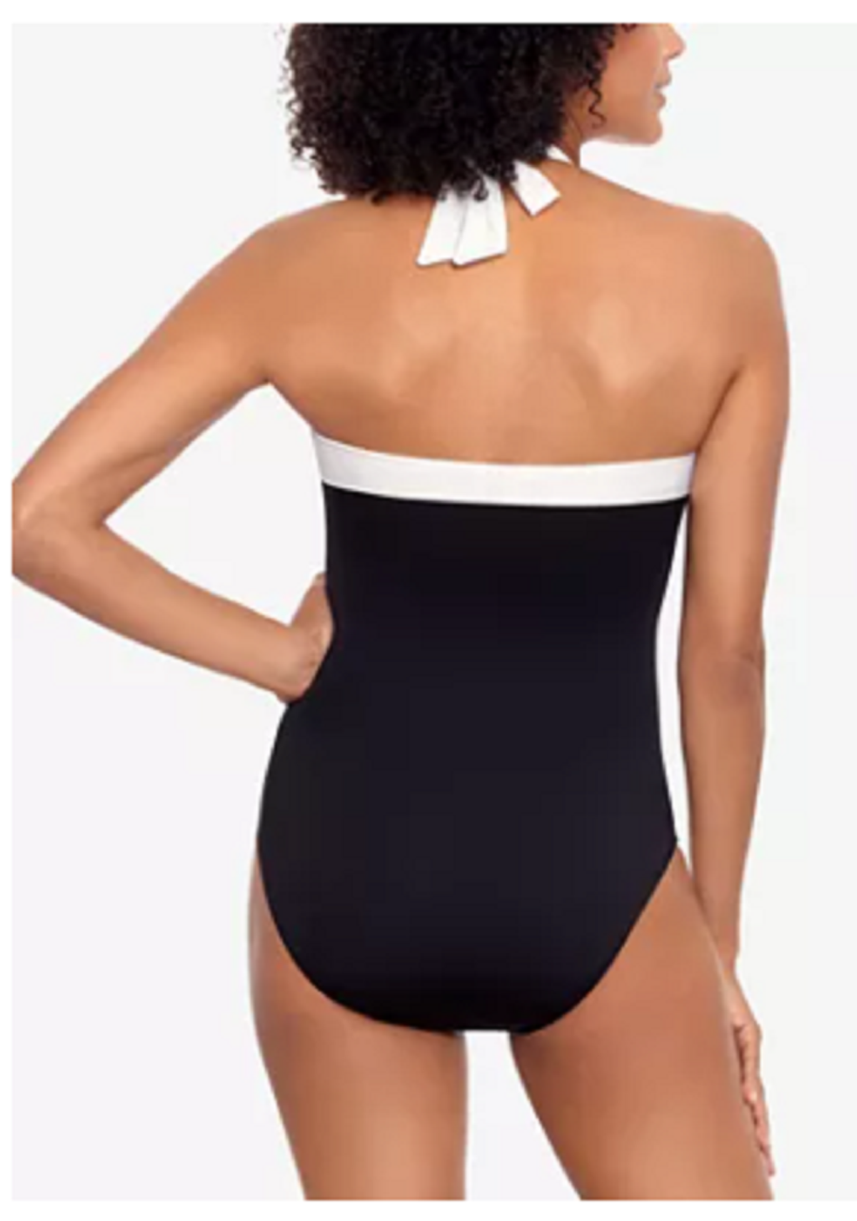 Lauren Ralph Lauren Bel Aire Tummy-Control One Piece Swimsuit  Black Size 8