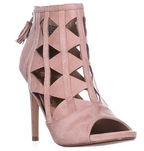 XOXO Womens Charisma Fabric Open Toe Classic Pumps  Size 6.5M