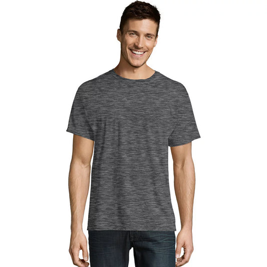 Hanes Men's Ultimate® X-Temp FreshIQ Slubbed Crewneck Tee  Color Light Gray Heather Size 2XL