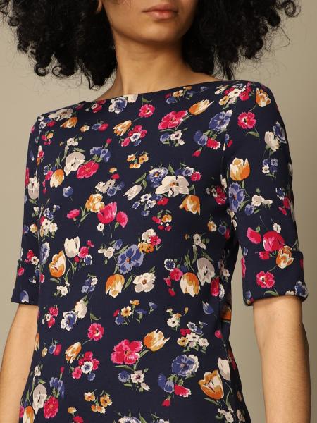 Lauren Ralph Lauren Women's Plus Size Elbow Sleeve Top  French Navy Size 1X