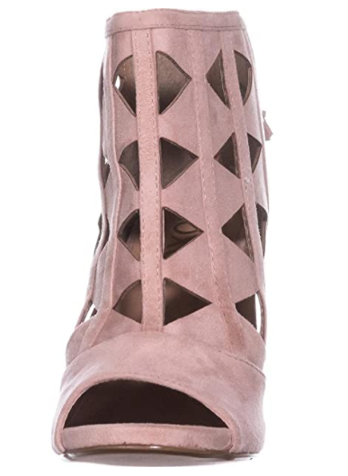 XOXO Womens Charisma Fabric Open Toe Classic Pumps  Size 6.5M