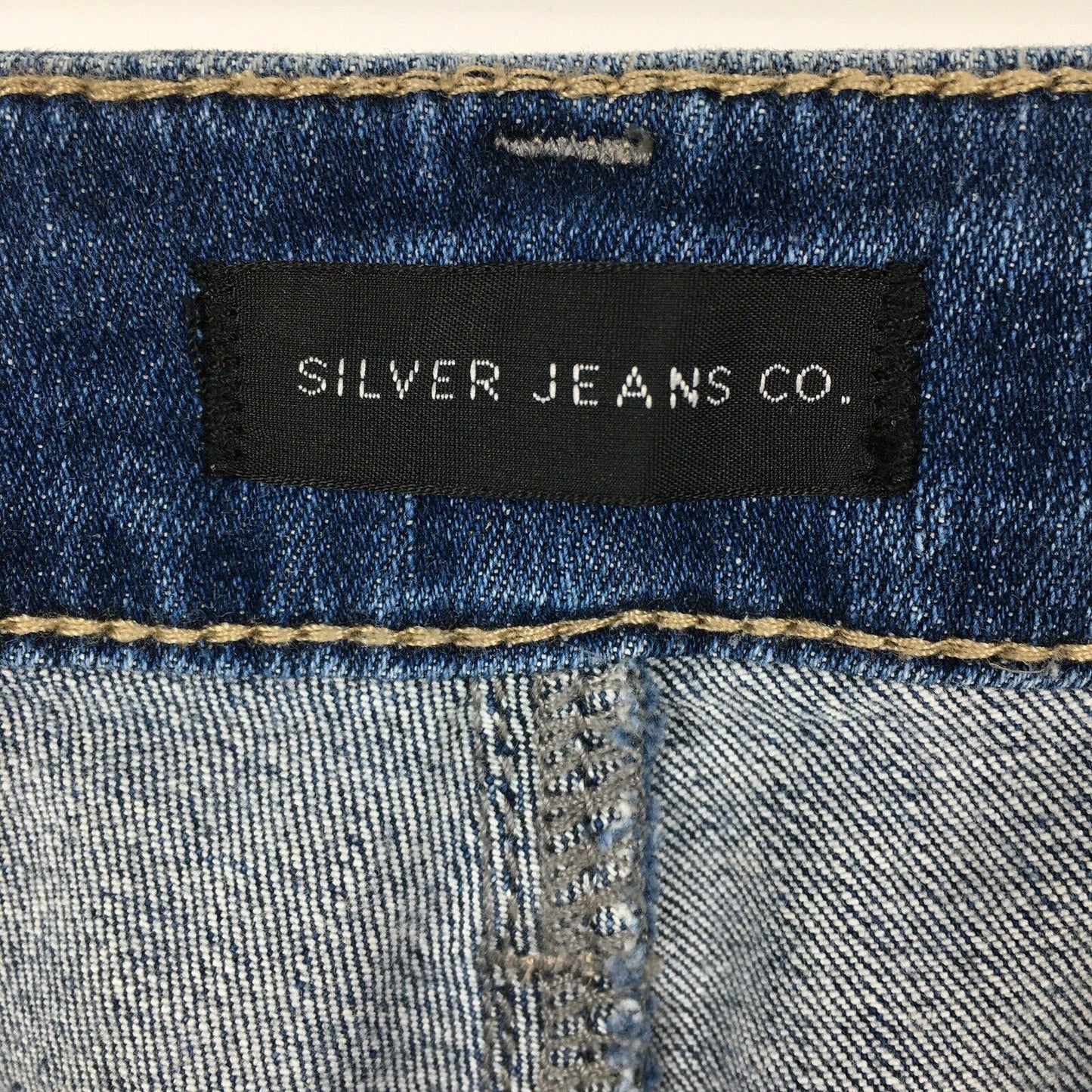 Silver Jeans Co. Suki Ripped Straight-Leg Jeans Color Indigo Size 34R