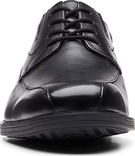 Clarks Men's Whiddon Pace Oxford  Color Black Leather Size 10.5M