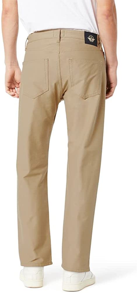 Dockers Men's Comfort Knit Jean Cut Straight Fit Smart 360 Knit Pants  Color True Chino 36W x 29L