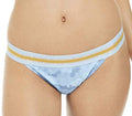 Hula Honey Women's Tie Dye Hana Beach Printed Bikini Swim Bottom  Surf Blue Size L