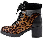 JANE AND THE SHOE Women's Emilia Fur Boot   Color Brown Size 8M